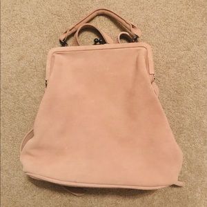 Suede Mini Backpack/Purse